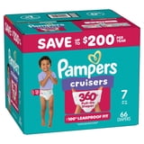 Pampers Cruisers 360 Baby Diapers Size 7, 66 Count (Select for More Options)