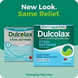 Dulcolax Stool Softener Laxative Liquid Gel Capsules, Gentle Constipation Relief for Hard, Dry Stools, Docusate Sodium 100 mg, 50 Count