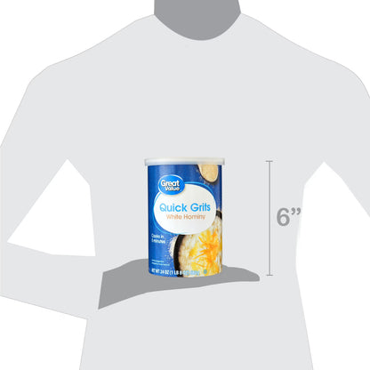 (4 pack) Great Value Quick Grits, 24 oz