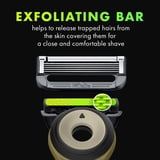 Gillette Labs Manual Razor with Exfoliating Bar Men’s Salute to Service Razor with Stand
