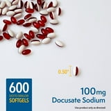 Member's Mark Stool Softener Softgels, 100 mg Docusate Sodium, 600 ct.