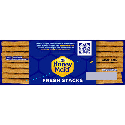 HONEY MAID Fresh Stacks Graham Crackers, Travel Snacks, 12.2 oz (6 Multi Snack Packs)