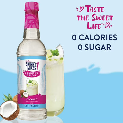 Jordan's Skinny Mixes Sugar Free Coconut Syrup, 25.4 Fl Oz