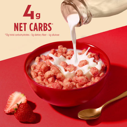 Kellogg's Special K Plus Strawberry Creme High Protein Zero Added Sugar Cereal Box, 8.1 oz