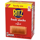 RITZ Fresh Stacks Original Crackers, Travel Snacks, Family Size, 17.8 oz (12 Multi Snack Packs)