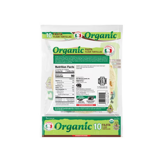 La Banderita Organic 6" Flour Tortillas 10 Count