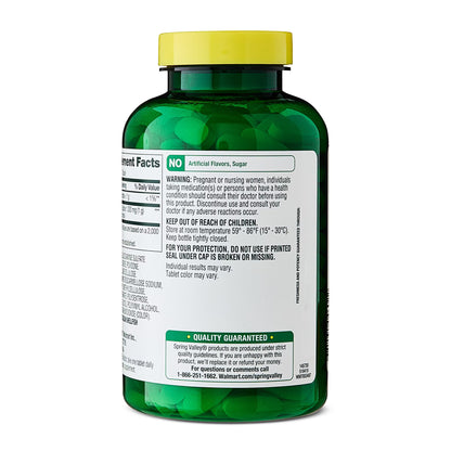Spring Valley Glucosamine Sulfate Potassium Chloride Dietary Supplement Tablets for Joint Health, 1,000 mg, 200 Count