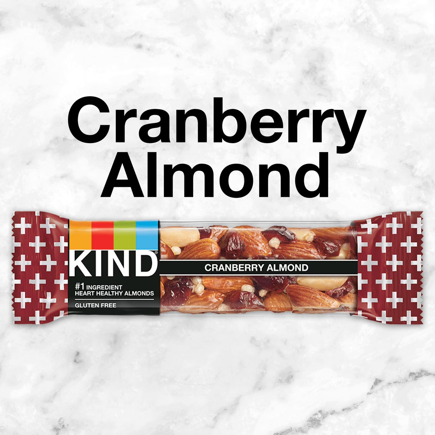 (6 pack) KIND Gluten Free Cranberry Almond Snack Bars, 1.4 oz, 6 Count, Cardboard Box