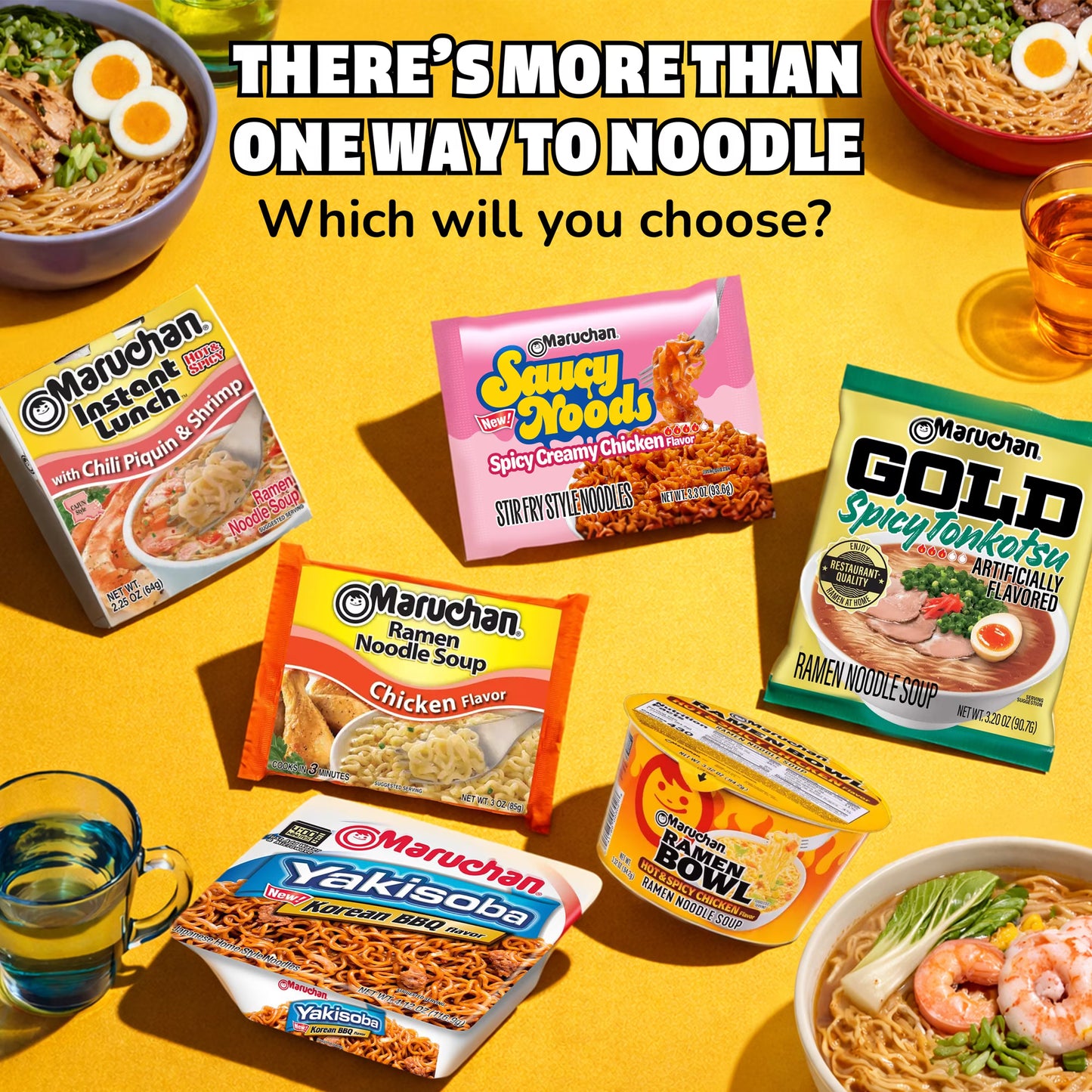 Maruchan Ramen Noodle Soup, Beef Flavor Instant Noodles, 3 oz