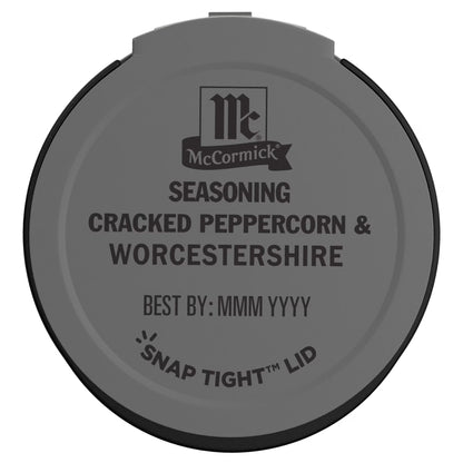 Grill Mates Kosher Cracked Peppercorn & Worcestershire Seasoning, 2.75 oz Bottle