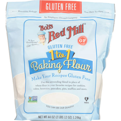 Bob's Red Mill Gluten Free 1-to-1 Baking Flour, 44 oz Bag