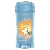 Secret Fresh Antiperspirant Deodorant for Women, Clear Gel, Cozy Vanilla Scent, 2.6 oz