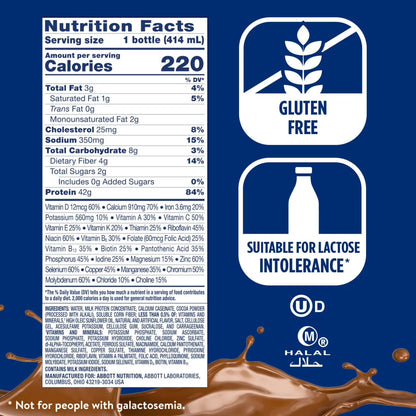 Ensure Max Protein Shake, 42g High Protein, Milk Chocolate, 14 fl oz, 4 Pack