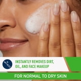 CeraVe Hydrating Cream-to-Foam Facial Wash, Fragrance Free Makeup Remover with Hyaluronic Acid for Dry Skin, 16 fl oz