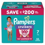 Pampers Cruisers 360 Baby Diapers Size 7, 66 Count (Select for More Options)