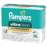 Pampers Ultra Clean Baby Wipes, 2-Pack 156 Wipes (Select for More Options)