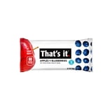 That's it. Gluten-Free Soft Chewy Apple + Blueberry Fruit Bars, 0.7 oz, 8 Ct. Shelf Stable Box