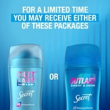 Secret Outlast Antiperspirant Deodorant for Women, Clear Gel, Completely Clean, 2.6 oz Each, Twin Pack