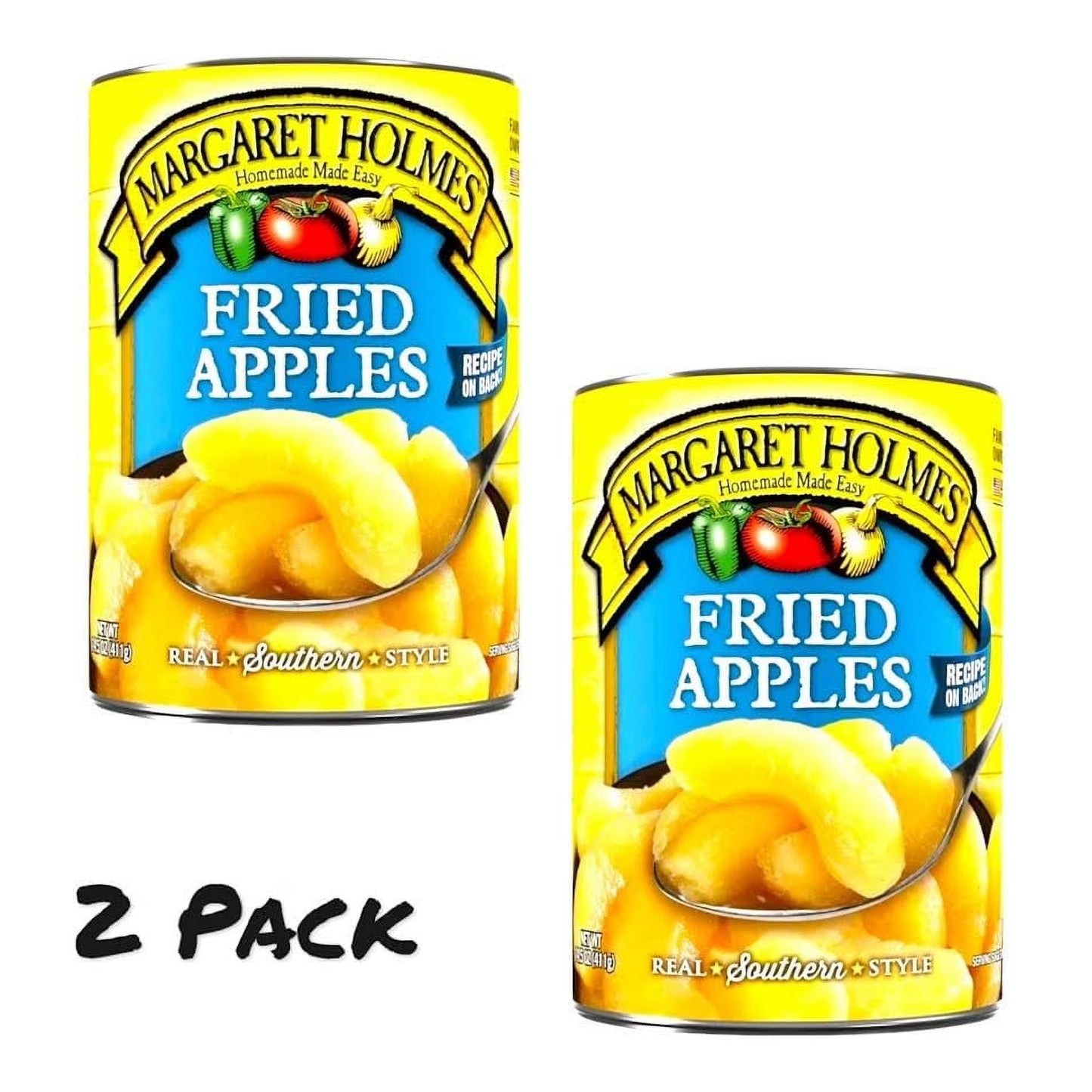 Margaret Holmes Fried Apples, 14.5 oz Cans, Pack of 2