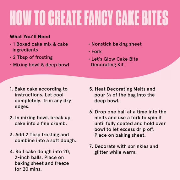 Let’s Glow Cake Bite Decorating Kit