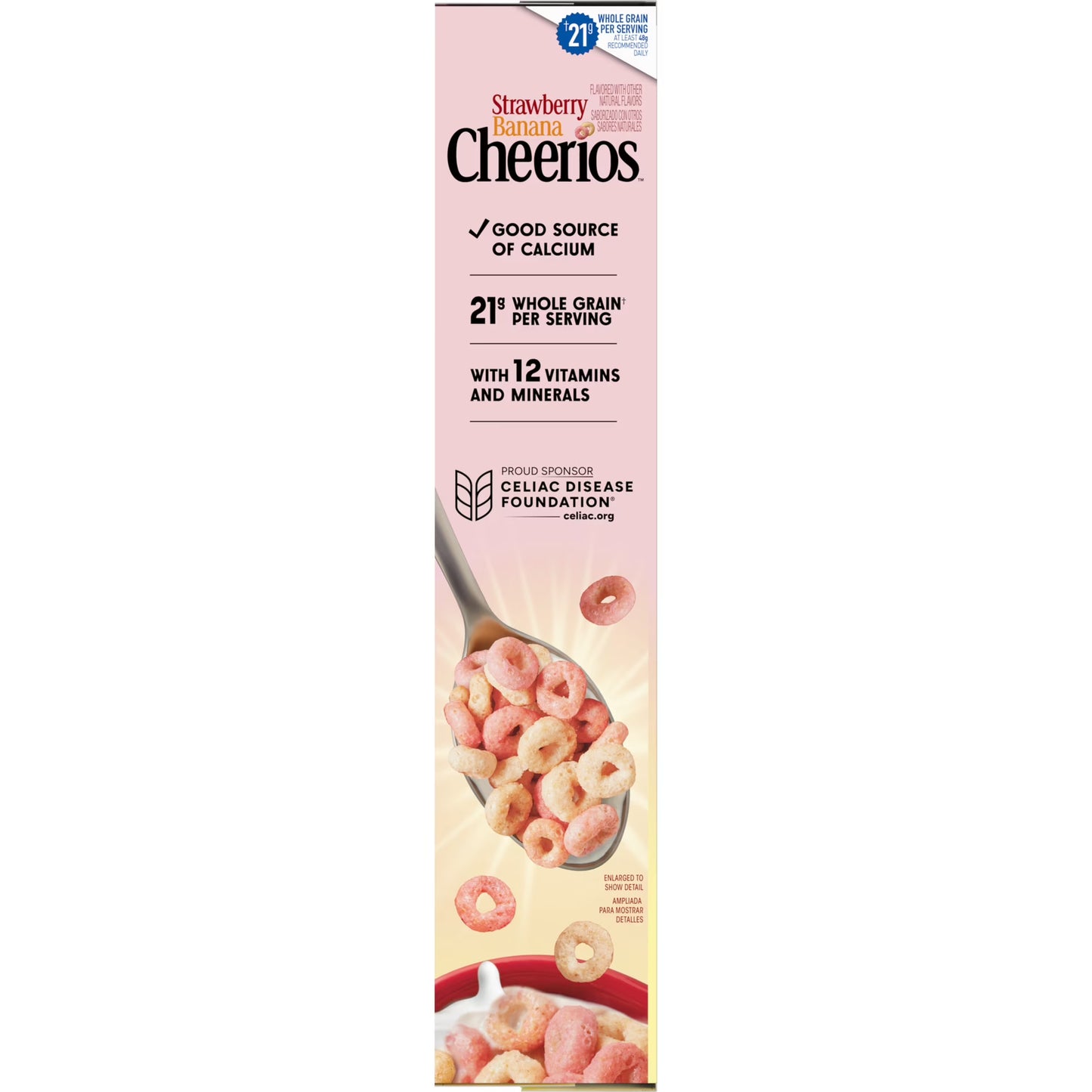 Strawberry Banana Cheerios, Heart Healthy Gluten Free Breakfast Cereal, Family Size, 19 oz