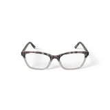 Hard Candy Women's HC207 Cat Eye Prescription Eyeglasses with Case, Brown Tortoise Gradient