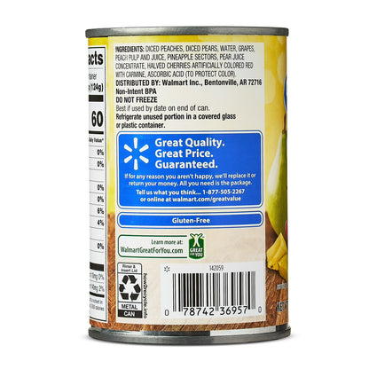Great Value Fruit Cocktail in Juice, 15 oz