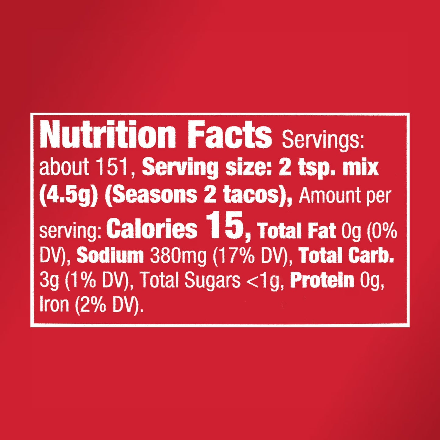 McCormick Culinary Kosher Taco Seasoning, 24.0 oz Bottle