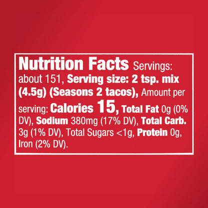 McCormick Culinary Kosher Taco Seasoning, 24.0 oz Bottle