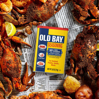 OLD BAY Kosher Less Sodium Seasoning, 2.62 oz Can