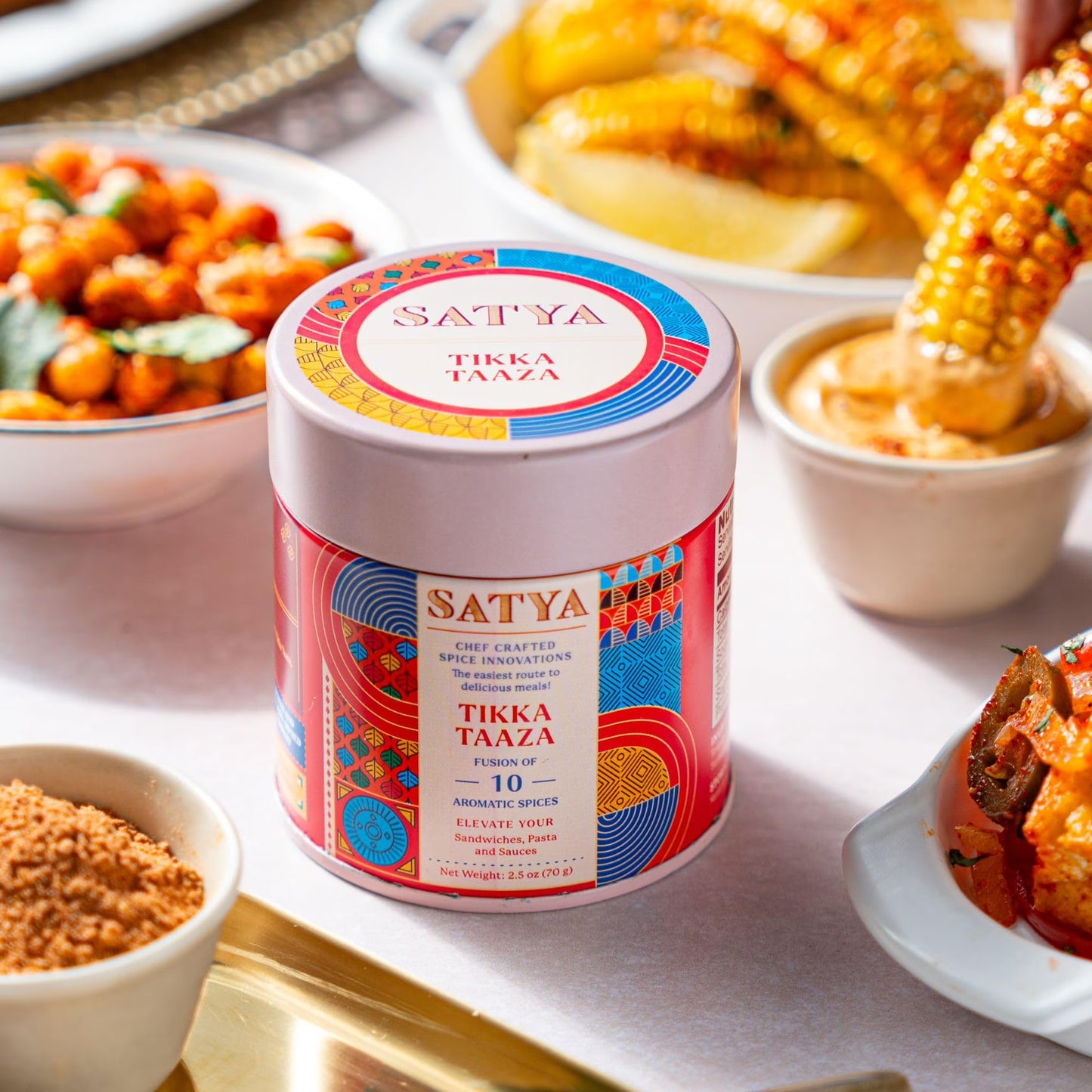 Satya Blends, Tikka Taaza, Tomato, Smoky, Tikka Masala Seasoning 2.5 oz