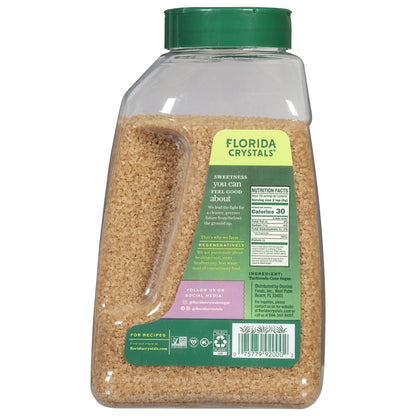 Florida Crystals Turbinado Cane Sugar, 44 oz Jug
