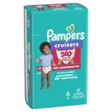 Pampers Cruisers 360 Baby Diapers Size 6, 17 Count (Select for More Options)