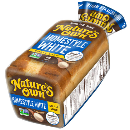 Nature's Own Homestyle White, Non-GMO Small Loaf Bread, Sandwich Bread, 12 oz Loaf