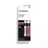 COVERGIRL Outlast All-Day Lip Color Liquid Lipstick and Moisturizing Topcoat, Blushed Mauve