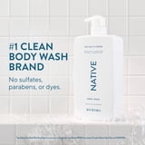 Native Body Wash for Women & Men, Sulfate Free, Sea Salt & Cedar, 36 fl oz