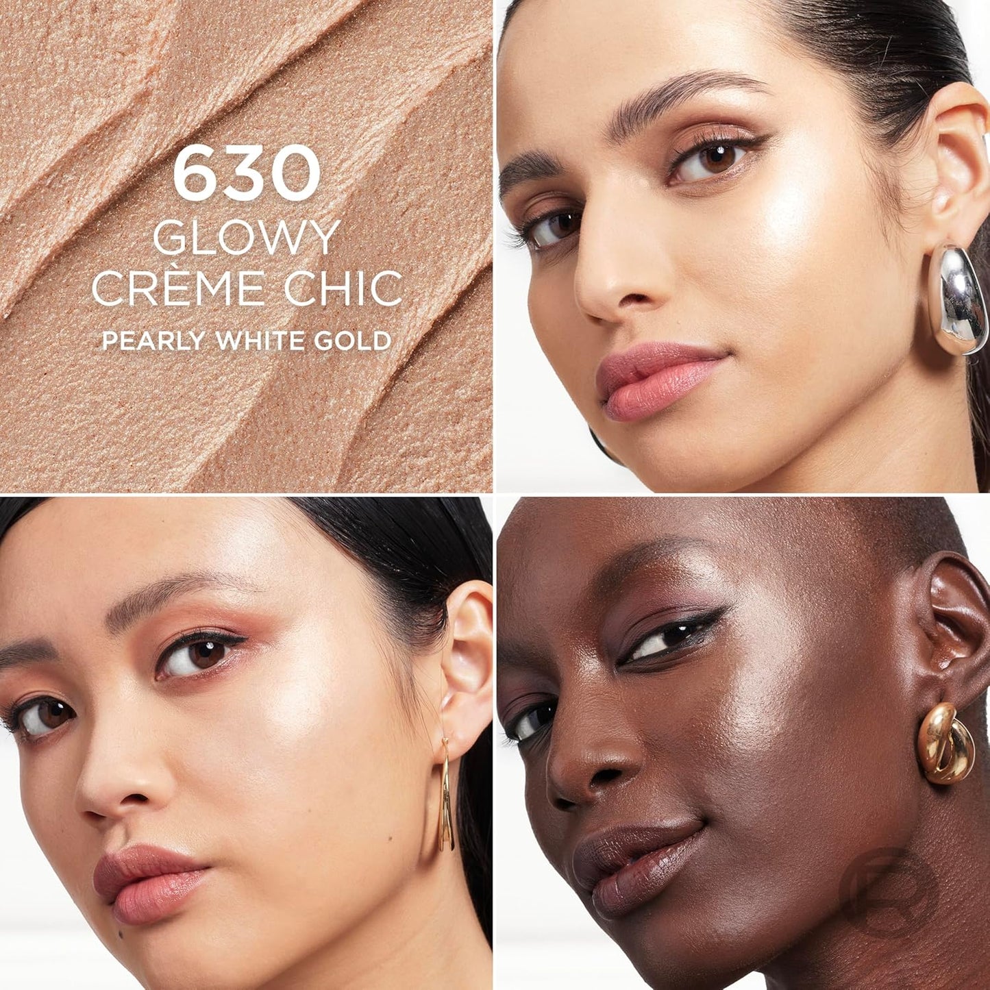 L'Oreal Paris True Match Lumi Le Glow Highlighter Stick, Luminous, Satin, Glowy Highlighter for Face and Body, 630 Crème Chic, 0.17 Oz