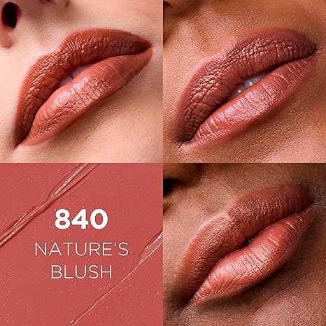L'Oreal Paris Makeup Colour Riche Original Creamy, Hydrating Satin Lipstick, 840 Nature's Blush, 1 Count (Pack of 2)