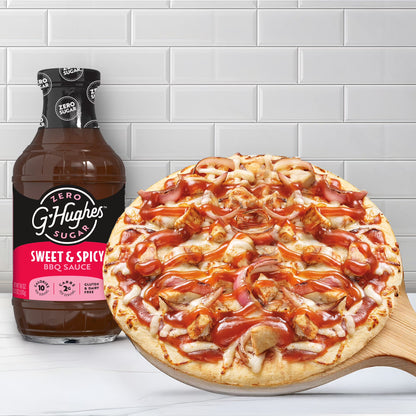 G Hughes Zero Sugar Sweet & Spicy BBQ Sauce, 18 oz