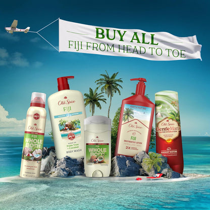 Old Spice Whole Body Deodorant Spray for Men, Aluminum Free, Fiji Scent, 24/7 Odor Protection, 24/7 Lasting Freshness, Dermatologist Tested, Gentle on Skin, Safe to Use All Over, 3.5 oz