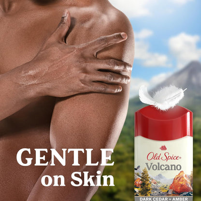 Old Spice Antiperspirant & Deodorant for Men, 24/7 Sweat & Odor Protection, 24/7 Freshness with Long Lasting Scent, Gentle on Skin, Dry Feel, Volcano with Charcoal Scent, 2.6 oz (Pack of 3)