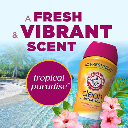 ARM & HAMMER Clean Scentsations Laundry Scent Booster, Tropical, 45 Oz