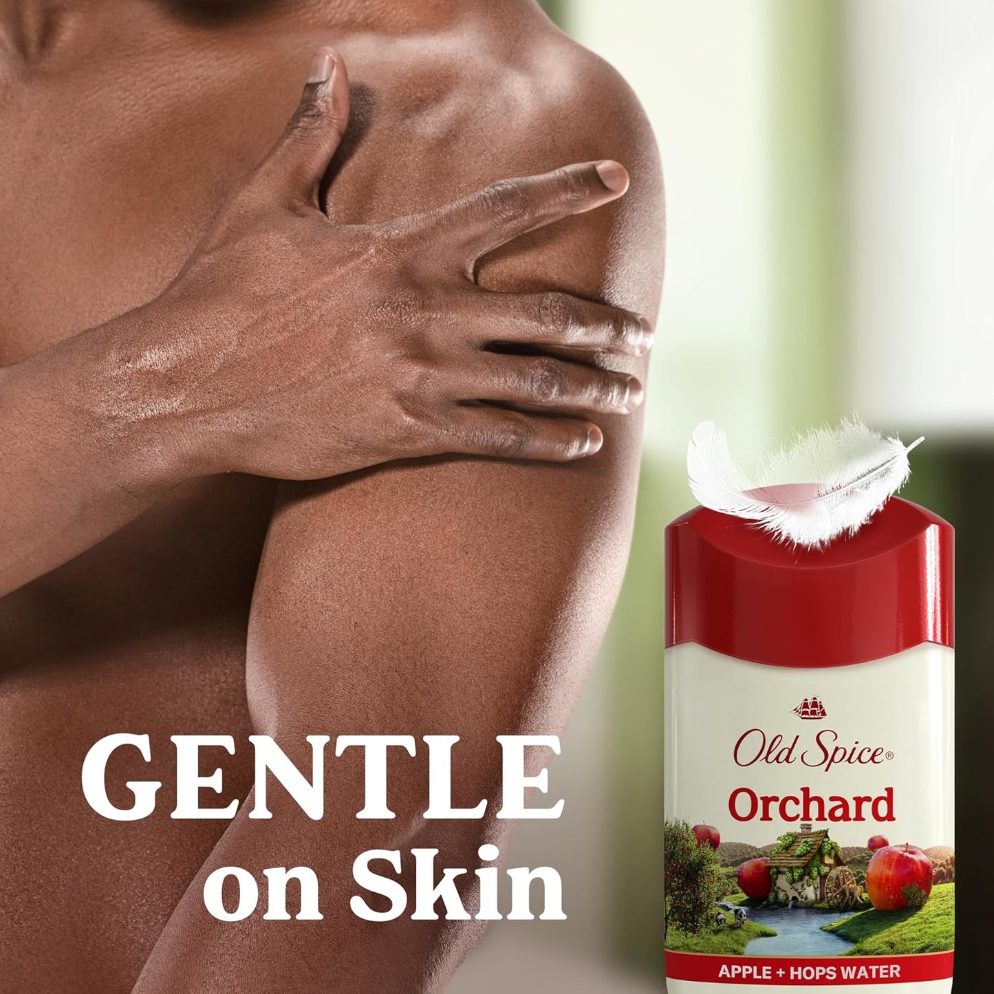 Old Spice Dry Feel Antiperspirant Deodorant for Men, 24/7 Long Lasting Freshness, 24/7 Sweat & Odor Protection, Gentle on Skin with Skin Conditioners, Orchard with Apple & Hops Water Scent, 2.6 oz