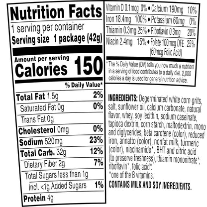 Quaker Instant Grits,Butter Flavor,Breakfast Cereal 1.48 Ounce,(Pack of 24)