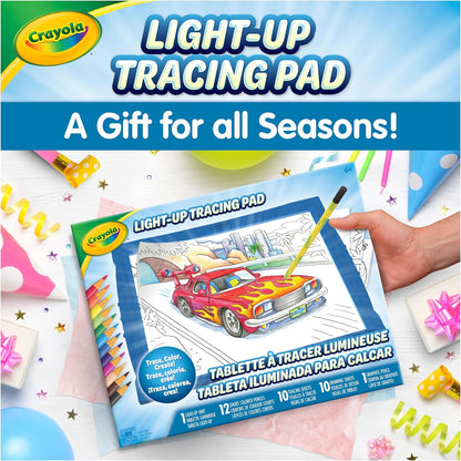 Crayola Light Up Tracing Pad - Blue, Drawing & Tracing Projector for Kids, Sketching Light Box Table, Toys for Kids, Gift for Girls & Boys, Ages 6+