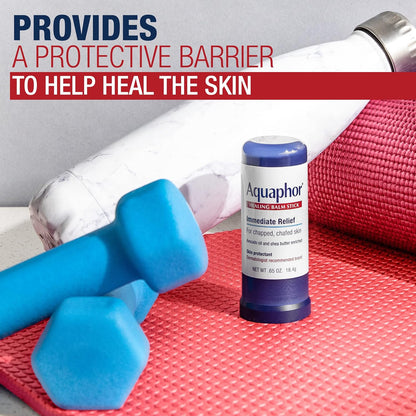 Aquaphor Healing Balm Stick, Skin Protectant with Avocado Oil and Shea Butter, 0.65 Oz Stick (Pack of 12)