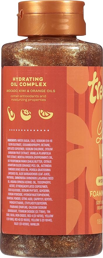 Tree Hut Golden Vanilla Body Wash, Hydrating & Moisturizing Shower Gel, Shea Butter & Essential Oils, Soft Smooth Glowing Skin, Gentle Cleanser For All Skin Types, Self Care Gifts for Women, 18 Fl Oz