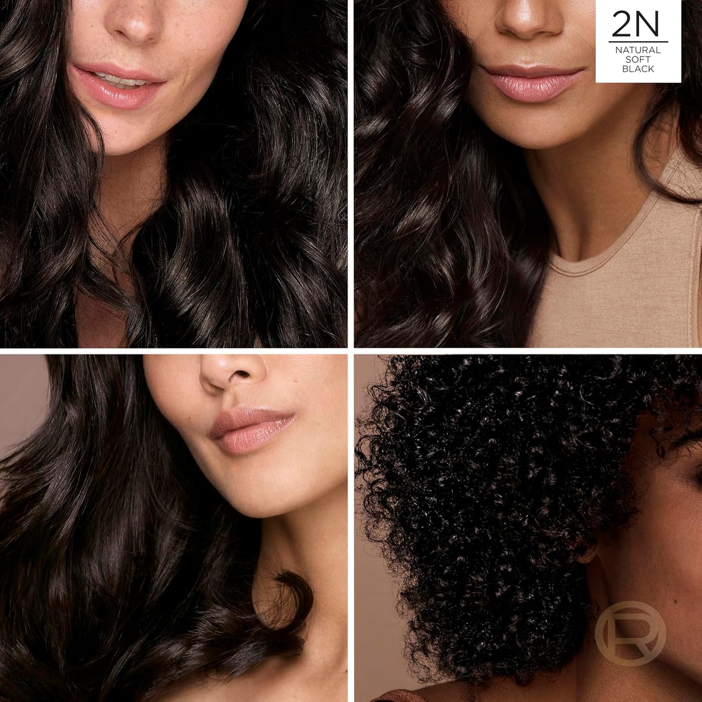 L’Oreal Paris Excellence Universal Nudes Permanent Hair Color, Ammonia Free Hair Dye for Gray Hair Coverage, 2N Natural Soft Black, 1 Hair Dye Kit