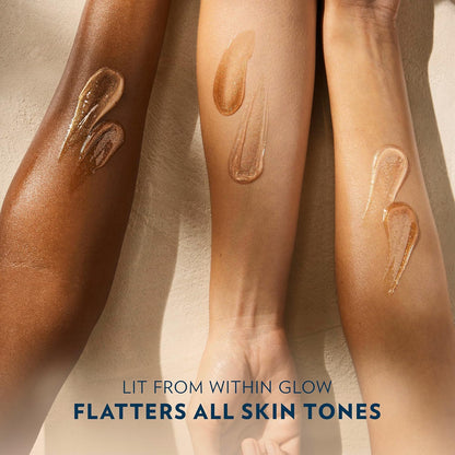 Vaseline Glazed and Glisten Golden Hour Body Gel Oil Glow Vanilla Cocoa Shimmering with Ultra-Hydrating Lipids and 100% Pure Cocoa Butter, 6.8 Oz (Pack of 6)