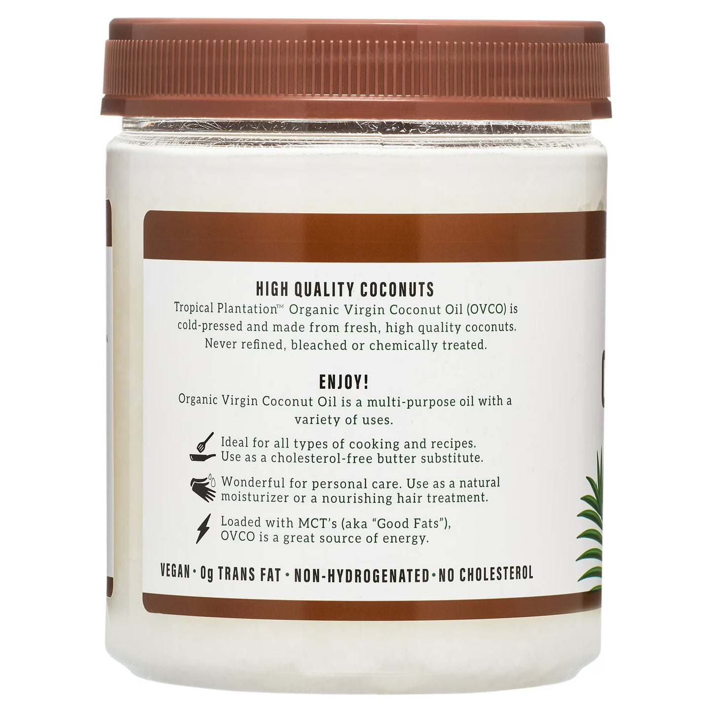 Tropical Plantation Organic Coconut Oil, 72 fl oz, 2 Pack